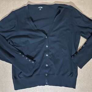 Apt. 9 Women's Classic Black Button-Up Cardigan